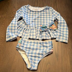 Toddler girls swim, 24 months